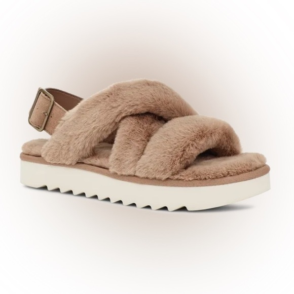 NWOB Koolaburra by UGG Fuzz-ee Platform Slipper Amphora Taupe size 11